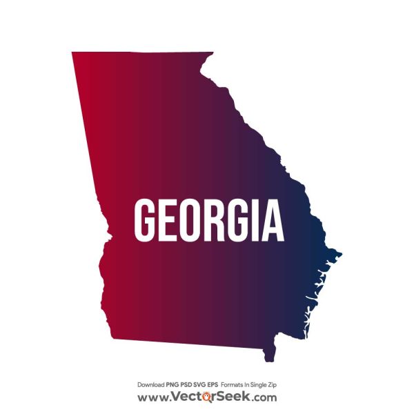 Georgia Map Vector - (.Ai .PNG .SVG .EPS Free Download)