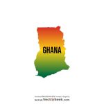 Ghana Map Vector