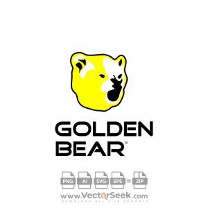 Golden Bear Logo Vector