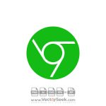 Green Google Chrome Icon Vector