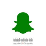 Green Snapchat Icon Vector