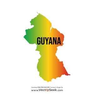 Guyana Map Vector