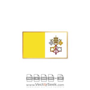 Holy See Flag Vector
