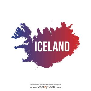 Iceland Map Vector