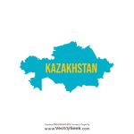 Kazakhstan Map Vector