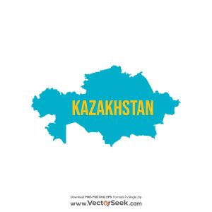 Kazakhstan Map Vector