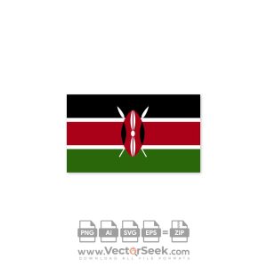 Kenya Flag Vector