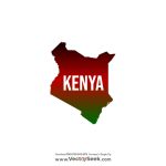 Kenya Map Vector