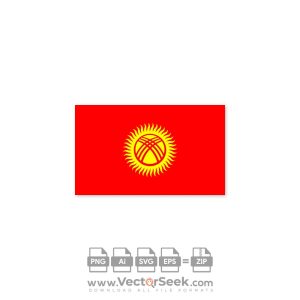 Kyrgyzstan Flag Vector