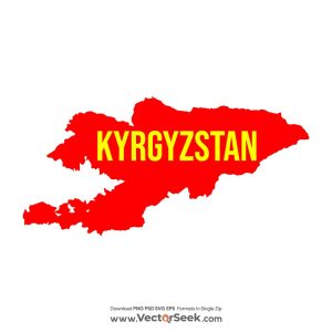 Kyrgyzstan Map Vector