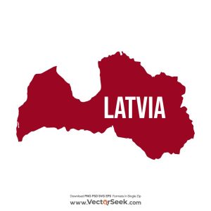 Latvia Map Vector