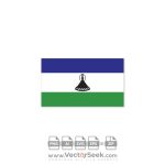 Lesotho Flag Vector