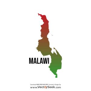 Malawi Map Vector