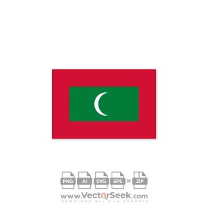 Maldives Flag Vector