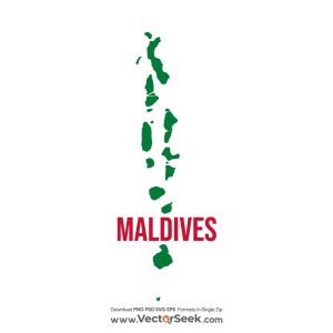 Maldives Map Vector