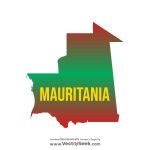 Mauritania Map Vector