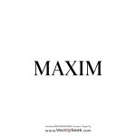 Maxim Magazine Logo Vector