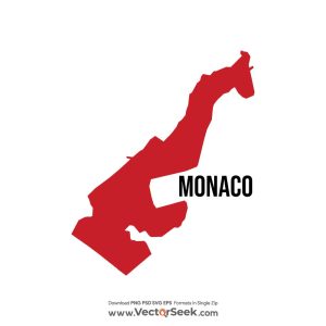 Monaco Map Vector