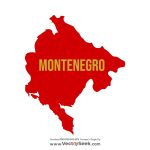 Montenegro Map Vector