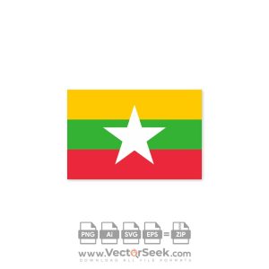 Myanmar Flag Vector