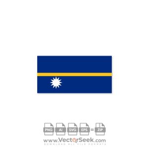 Nauru Flag Vector