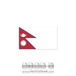 Nepal Flag Vector