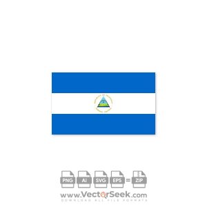 Nicaragua Flag Vector