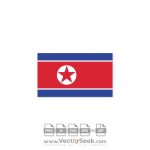 North Korea Flag Vector