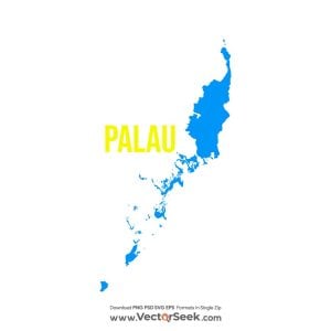 Palau Map Vector