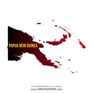 Papua New Guinea Map Vector