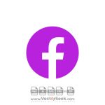 Purple Facebook Icon Vector