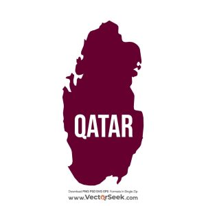 Qatar Map Vector