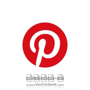 Red Pinterest Icon Vector