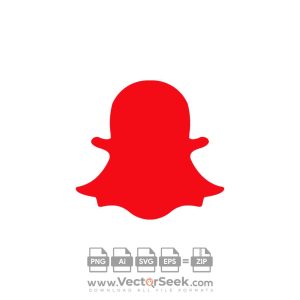 Red Snapchat Icon Vector