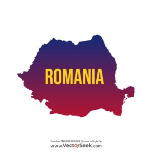 Romania  Map Vector