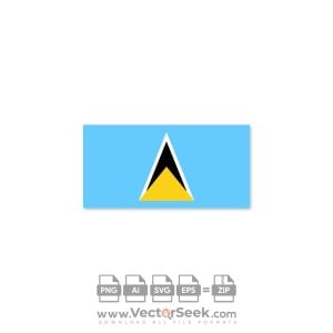 Saint Lucia Flag Vector