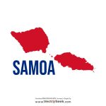 Samoa Map Vector