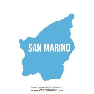 San Marino Map Vector
