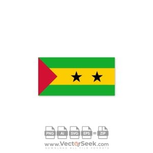 Sao Tome & Principe Flag Vector