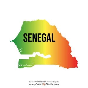 Senegal Map Vector