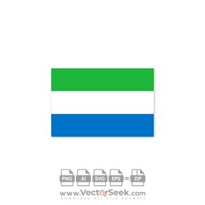 Sierra Leone Flag Vector