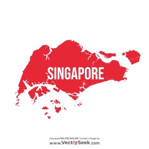 Singapore Map Vector