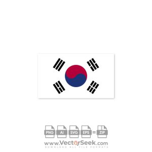 South Korea Flag Vector