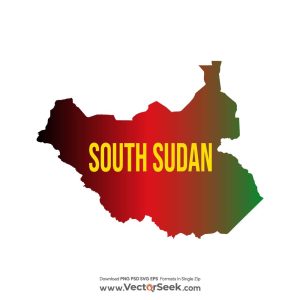 South Sudan Map Vector