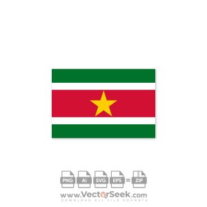 Suriname Flag Vector