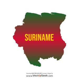 Suriname Map Vector