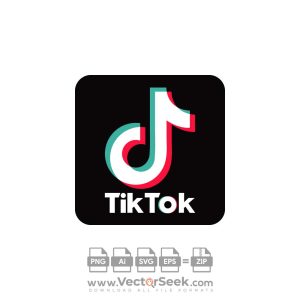 TikTok logo With Name Vector