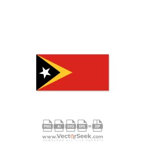 Timor Leste Flag Vector