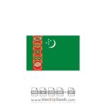 Turkmenistan Flag Vector