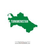 Turkmenistan Map Vector